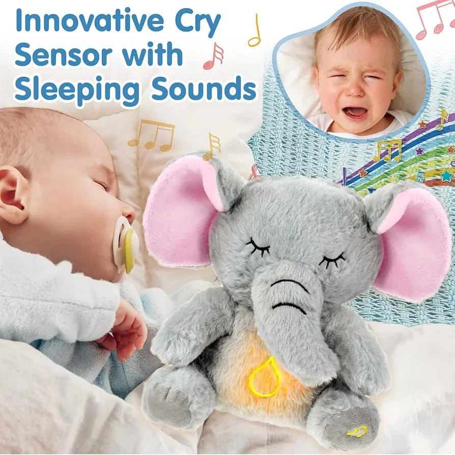 Breathing Elephant – Baby Sleep Soother with Lights & Rhythmic Comfort - Image 4