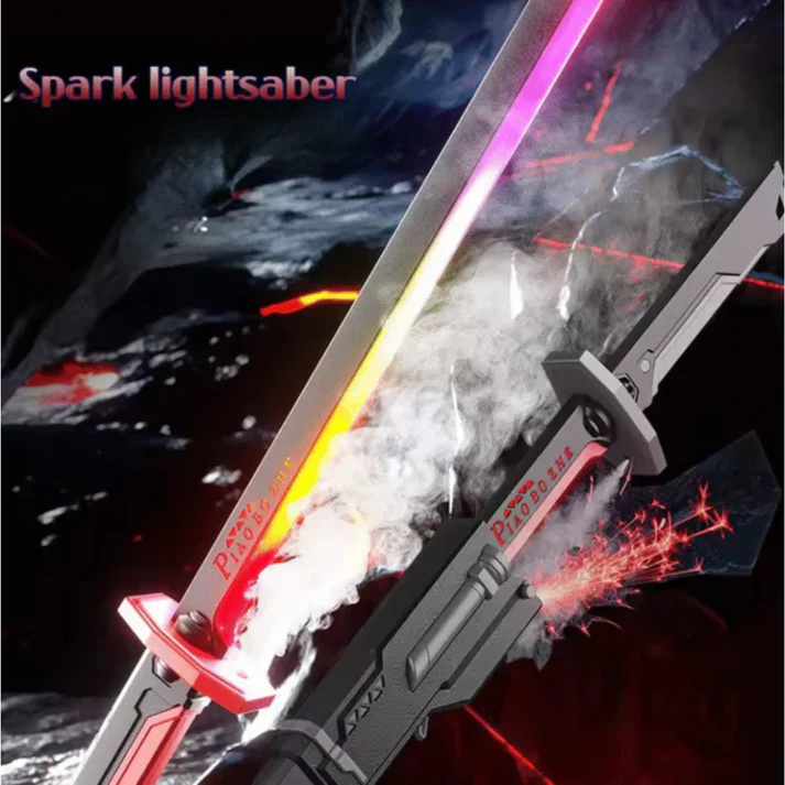 LED Katana Sparkling Sword – Realistic Smoke & Spark FX Lightsaber - Image 2
