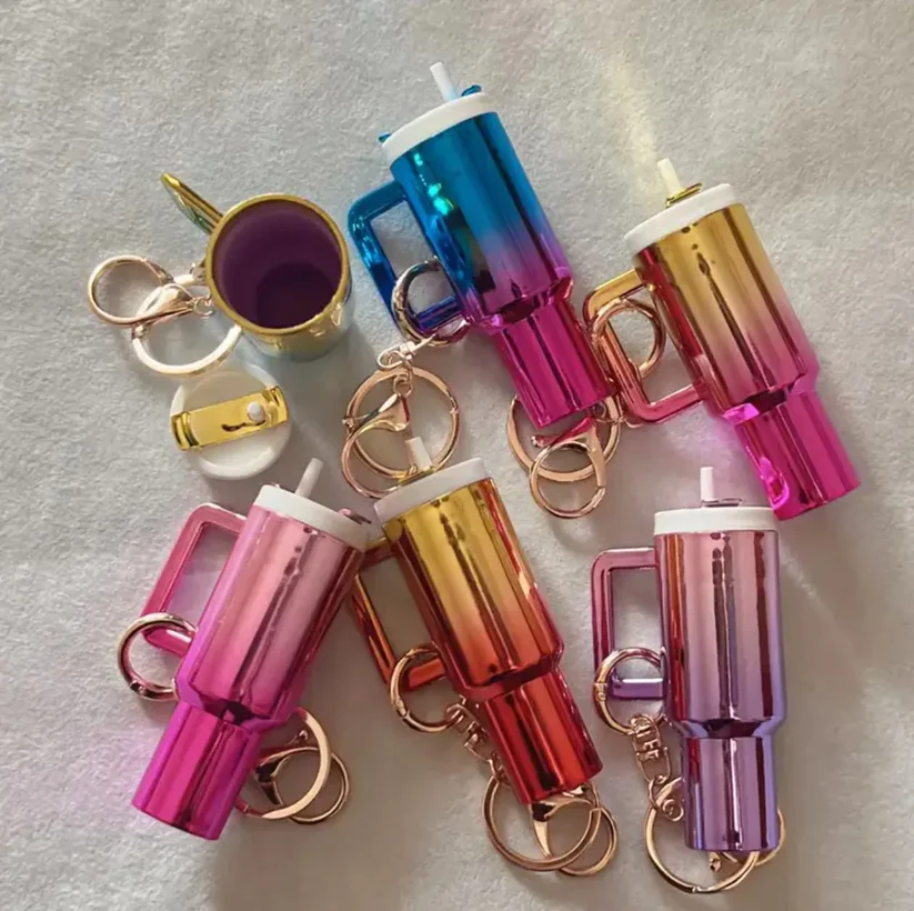 Mini 3D-Printed Stanley Tumbler Keychain - Fluorescent 🗝️🥤 - Image 3