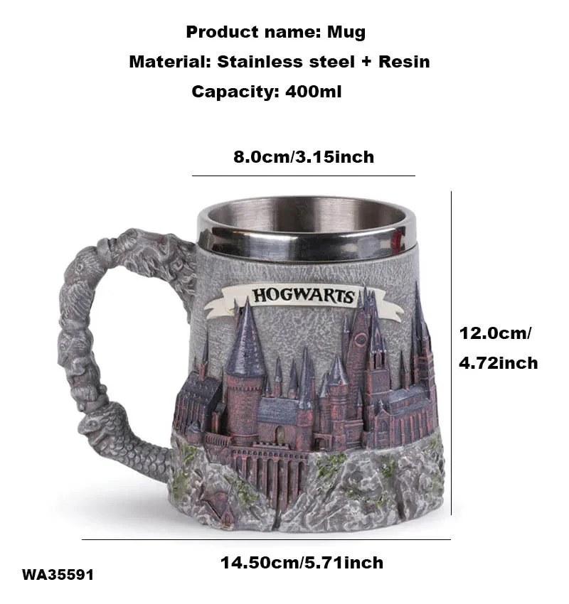 Harry Potter – 3D Hogwarts Mug - Image 2